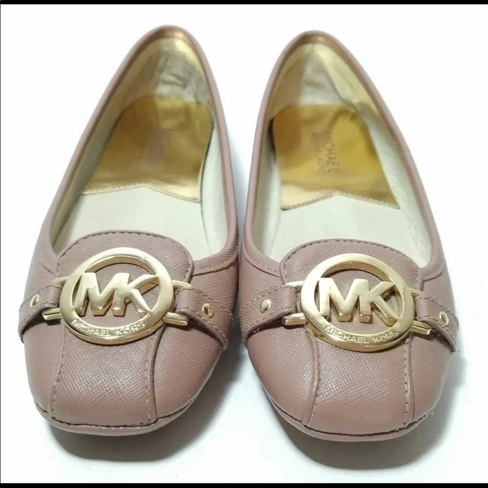 Michael Kors Fulton Moccasin Logo Flats Sz 5.5